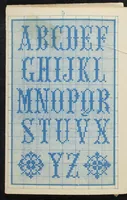 An illustration from New patterns for embroidering : alphabets (1870)