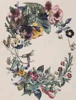 An illustration from Leaf and flower pictures, and how to make them (1859)