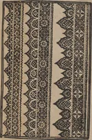 An illustration from Schön newes Modelbuch, von 540. schönen auszerwehlten Künstlichen, so wol Italiänischen, Französischen, Ni-derländischen, Engelländischen, als Teutschen Mödeln (1622)