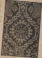 An illustration from Schön newes Modelbuch, von 540. schönen auszerwehlten Künstlichen, so wol Italiänischen, Französischen, Ni-derländischen, Engelländischen, als Teutschen Mödeln (1622)
