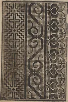An illustration from Schön newes Modelbuch, von 540. schönen auszerwehlten Künstlichen, so wol Italiänischen, Französischen, Ni-derländischen, Engelländischen, als Teutschen Mödeln (1622)