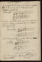 An illustration from « Petites reigles pour l'accompagnement, que M. Buterne m'a donné par confience et dont il fait grand cas et qu'il se reserve » (1700)