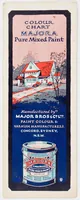 Picture 1 of 3 from Colour chart 'Majora' pure mixed paint : manufactured by Major Bros. & Co. Ltd. paint colour & varnish manufacturers. Concord, Sydney, N.S.W. / Major Bros. & Co. Ltd. (1925), leaf 0