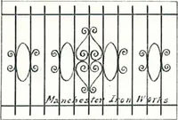 An illustration from Manchester Iron Works, architectural, structural, ornamental iron and steel. (1916)