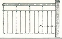 An illustration from Manchester Iron Works, architectural, structural, ornamental iron and steel. (1916)