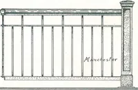 An illustration from Manchester Iron Works, architectural, structural, ornamental iron and steel. (1916)