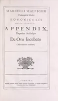 Picture 3 of 35 from Marcelli Malpighii philosophi & medici Bononiensis, è Regia Societate, Anatome plantarum : Cui subjungitur appendix, iteratas & auctas ejusdem authoris De ovo incubato observationes continens (1675), leaf 111