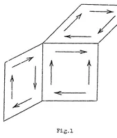 An illustration from Note on vortices on their relation to the lift of airfoils (1924)
