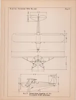 An illustration from Flight Tests to Determine the Effect of a Fixed Auxiliary Airfoil on the Lift and Drag of a Parasol Monoplane (1932)