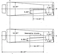 An illustration from Wind-tunnel research comparing lateral control devices, particularly at high angles of attack IX : tapered wings with ordinary ailerons (1933)