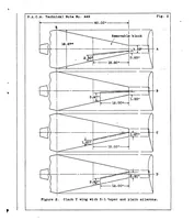 An illustration from Wind-tunnel research comparing lateral control devices, particularly at high angles of attack IX : tapered wings with ordinary ailerons (1933)