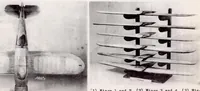 An illustration from Free Spinning Wind-tunnel Tests of a Low-wing Monoplane with Systematic Wings and Tails (1937)