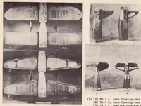 An illustration from Free-spinning Wind-tunnel Tests of a Low-wing Monoplane with Systematic Changes in Wings and Tails III : Mass Distributed Along the Wings (1938)