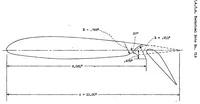 An illustration from The effects of partial-span slotted flaps on the aerodynamic characteristics of a rectangular and a tapered N.A.C.A. 23012 wing (1939)