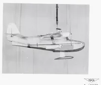 An illustration from Tank Investigation of the Grumman JRF-5 Airplane with a Single Hydro-ski and an Extended Afterbody (1951)