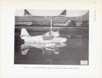An illustration from Tank Investigation of the Grumman JRF-5 Airplane with a Single Hydro-ski and an Extended Afterbody (1951)