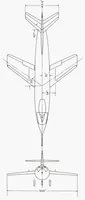 An illustration from Some Measurements of the Buffet Region of a Swept-wing Research Airplane During Flights to Supersonic Mach Numbers (1953)