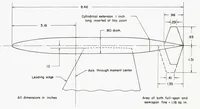 An illustration from Subsonic Aerodynamic Characteristics up to Extreme Angles of Attack of an Airplane Model Having an Unswept Wing and a High Horizontal Tail (1958)