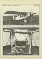 An illustration from The Fiat "T.R.1" training and touring airplane (Italian) : a two-place high-wing monoplane (1930)