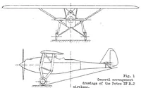 An illustration from Potez 37R2 military airplane : a two-place long-distance observation monoplane (1931)