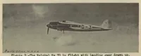 An illustration from Heinkel HE 70 commercial airplane (German) : a seven-seat cantilever low-wing monoplane (1933)