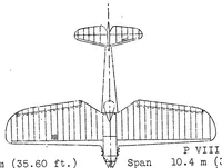 Picture 1 of 6 from Polish P type single-seat fighters : all-metal gull-type wing monoplanes (1931), leaf 11