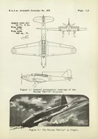 An illustration from Fairey "Battle" medium bomber airplane (British) : an all-metal low-wing cantilever monoplane (1937)