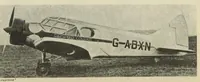 An illustration from The Airspeed "Courier" commercial airplane (British) : a low-wing cantilever monoplane (1933)