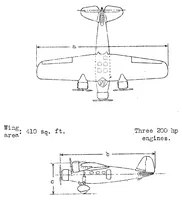 An illustration from The Avia 51 commercial airplane (Czechoslovakian) : a cantilever high-wing monoplane (1934)