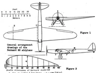 An illustration from The Bernard 82 military airplane (French) : a long-range monoplane (1934)