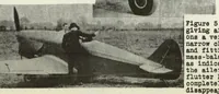 An illustration from The Comper "Streak" single seat airplane (British) : a low-wing cantilever monoplane (1934)