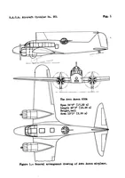 An illustration from The Avro "Anson" general-purpose airplane (British) : a two-engine low-wing cantilever monoplane (1936)