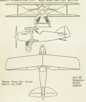 An illustration from Bleriot-Spad 91 Airplane (French) : pursuit single-seater, type "Jockey" (1928)