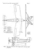 An illustration from Morane-Saulnier 180 light airplane (French) : a single-seat training monoplane (1929)