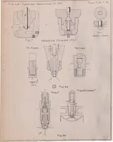 An illustration from The Fundamental Principles of High-speed Semi-diesel Engines. Part I: a General Discussion of the Subject of Fuel Injection in Diesel Engines and Detailed Descriptions of Many Types of Injection Nozzles (1926)