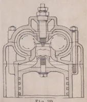 An illustration from The Fundamental Principles of High-speed Semi-diesel Engines. Part III: a Discussion of Fuel Mixing and Ignition, with Special Reference to Engines with Precombustion Chambers (1926)