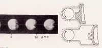 An illustration from Fuel Spray and Flame Formation in a Compression-Ignition Engine Employing Air Flow (1937)