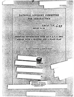 An illustration from Pressure distribution over an NACA 23012 airfoil with a slotted and a plain flap (1938)