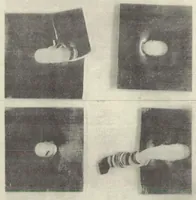 An illustration from Riveting in metal airplane construction. Part III : strength of riveted joints in duralumin (continued) (1930)