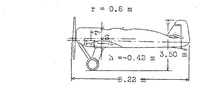 An illustration from Gottingen six-component scale measurements on a Junkers A 35 airplane model (1930)