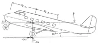 An illustration from Accelerations in Landing with a Tricycle-Type Landing Gear (1937)