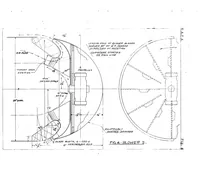 An illustration from Preliminary Tests of Blowers of Three Designs Operating in Conjunction with a Wing-Duct Cooling System for Radial Engines, Special Report (1939)