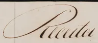 An illustration from Portuguese "Receita", or list of fabrics ordered. Late seventeenth to early eighteenth century. With cloth-of-gold and silks mounted (1700)