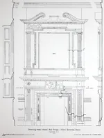 An illustration from Early American architecture : selected sketches and measured drawings showing colonial and Georgian design. (1920)