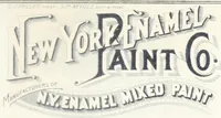 An illustration from New York Enamel Paint Co., manufacturers of N.Y. enamel mixed paint, a popular and superior paint for all kinds of house painting both outside and inside. (1890)