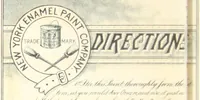 An illustration from New York Enamel Paint Co., manufacturers of N.Y. enamel mixed paint, a popular and superior paint for all kinds of house painting both outside and inside. (1890)