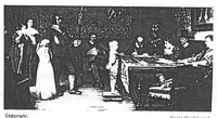 An illustration from Newton's lantern slide catalogue: section 9 -- art, literature, and miscellaneous (1920)