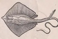 Picture 36 of 97 from Nomenclator aquatilium animantium : Icones animalium in mari et dulcibus aquis degentium plus quam DCC. cum nomenclaturis singulorum Latinis, Graecis, Italicis, Hispanicis, Gallicis, Germanicis, Anglicis, alijsq́[ue] interdum, per certos ordines digestae ... (1606), leaf 151