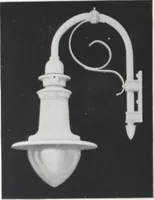 An illustration from Novalux street lighting units (pendent and bracket types) for Mazda series lamps. (1919)