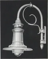 An illustration from Novalux street lighting units (pendent and bracket types) for Mazda series lamps. (1919)